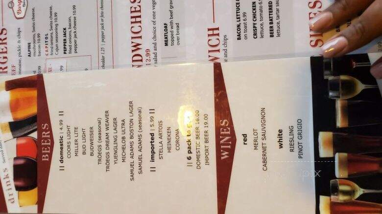 Capitol Diner - Harrisburg, PA menu_pic