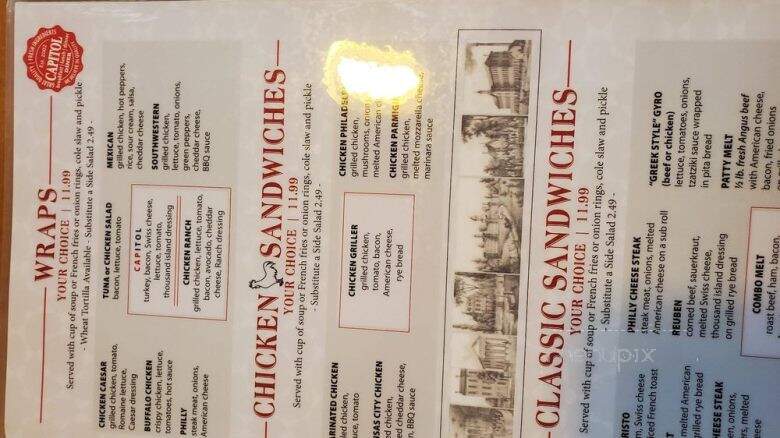 Capitol Diner - Harrisburg, PA menu_pic
