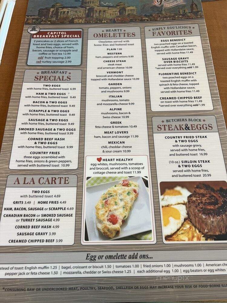 Capitol Diner - Harrisburg, PA menu_pic