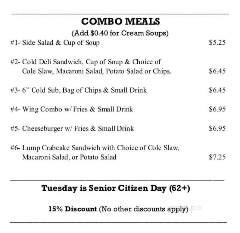 Hat's Heroes - Chambersburg, PA menu_pic