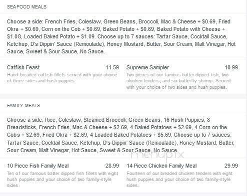 Captain D's Seafood - Springfield, TN menu_pic