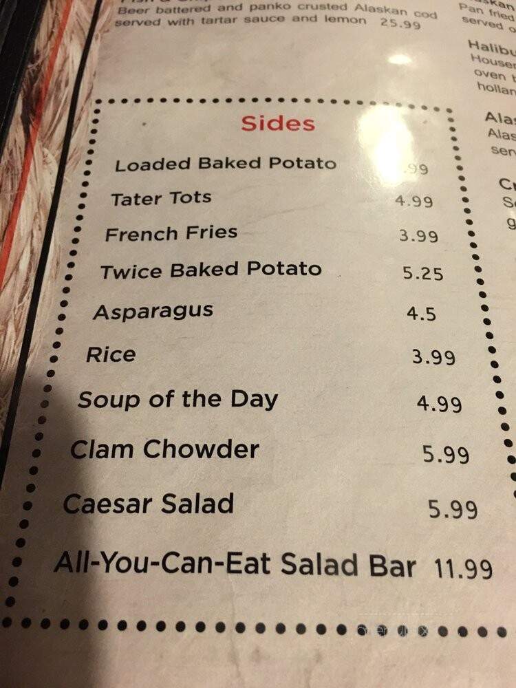 Sea Galley Restaurant - Anchorage, AK menu_pic