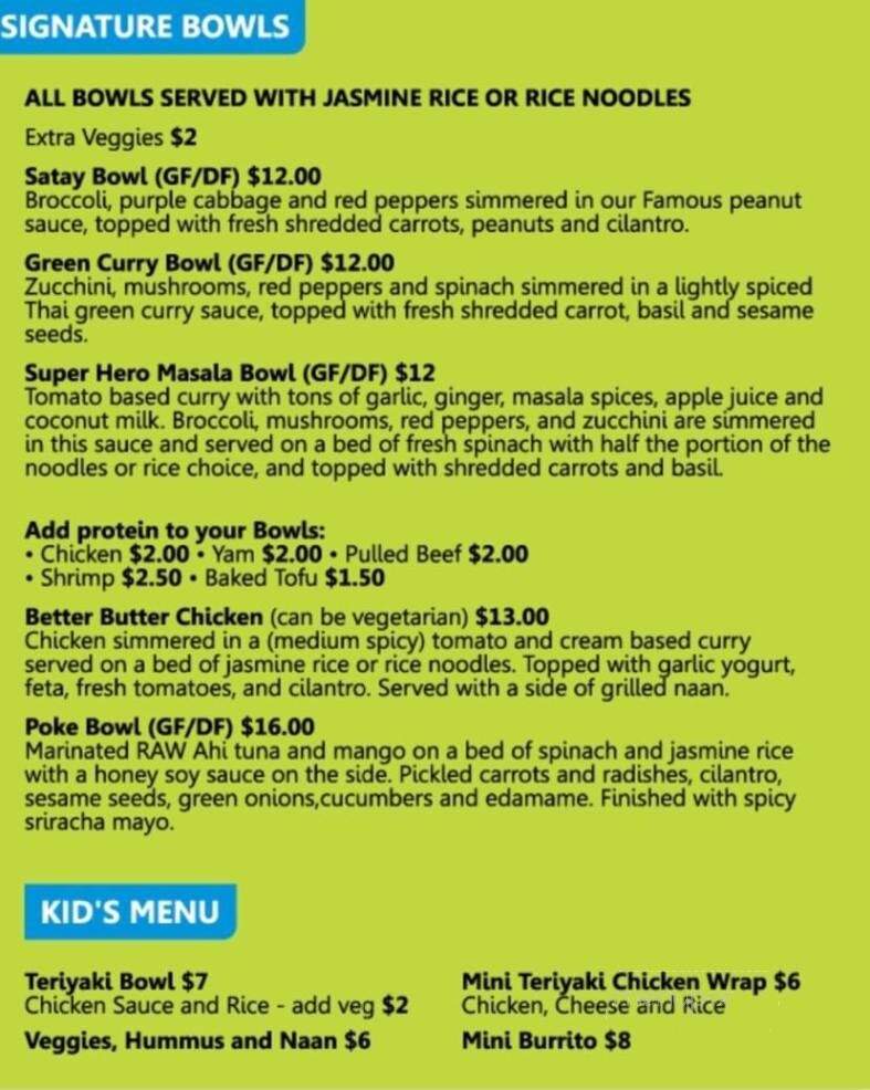Fuze Food - Invermere, BC menu_pic