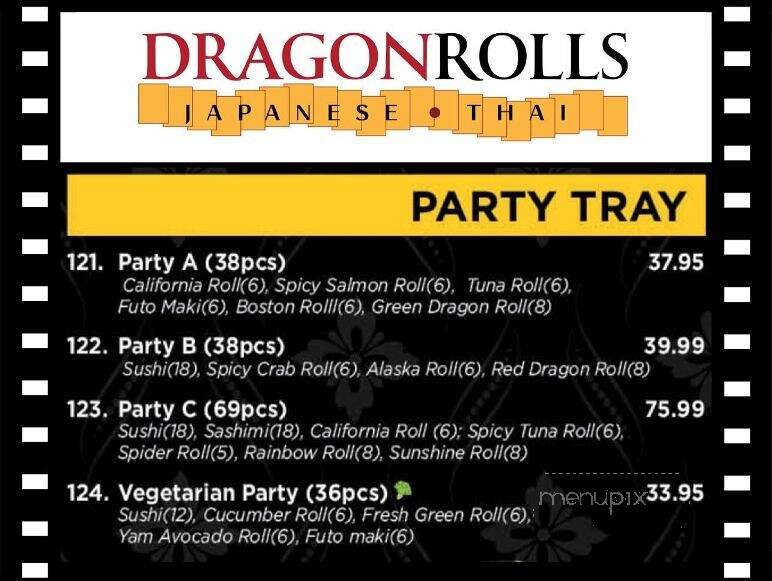 Dragon Rolls - Pickering, ON menu_pic