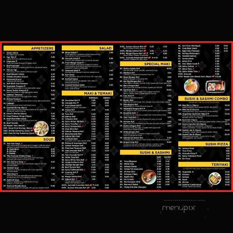 Dragon Rolls - Pickering, ON menu_pic