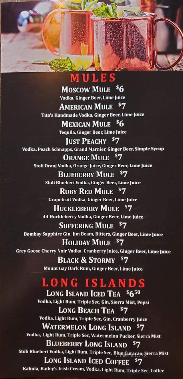 O'Neil's - Spicer, MN menu_pic