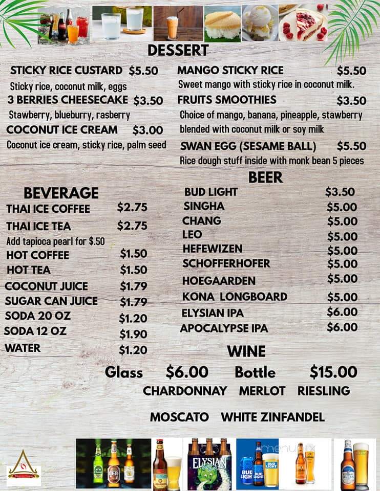 Thai In Town - Longview, WA menu_pic