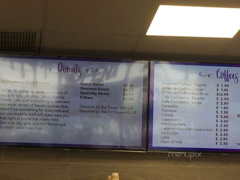 Mojo Donuts - Miami, FL menu_pic