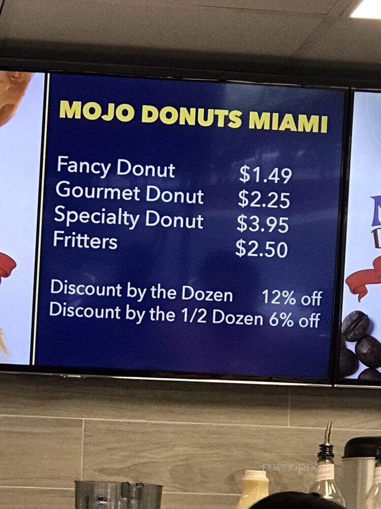 Mojo Donuts - Miami, FL menu_pic