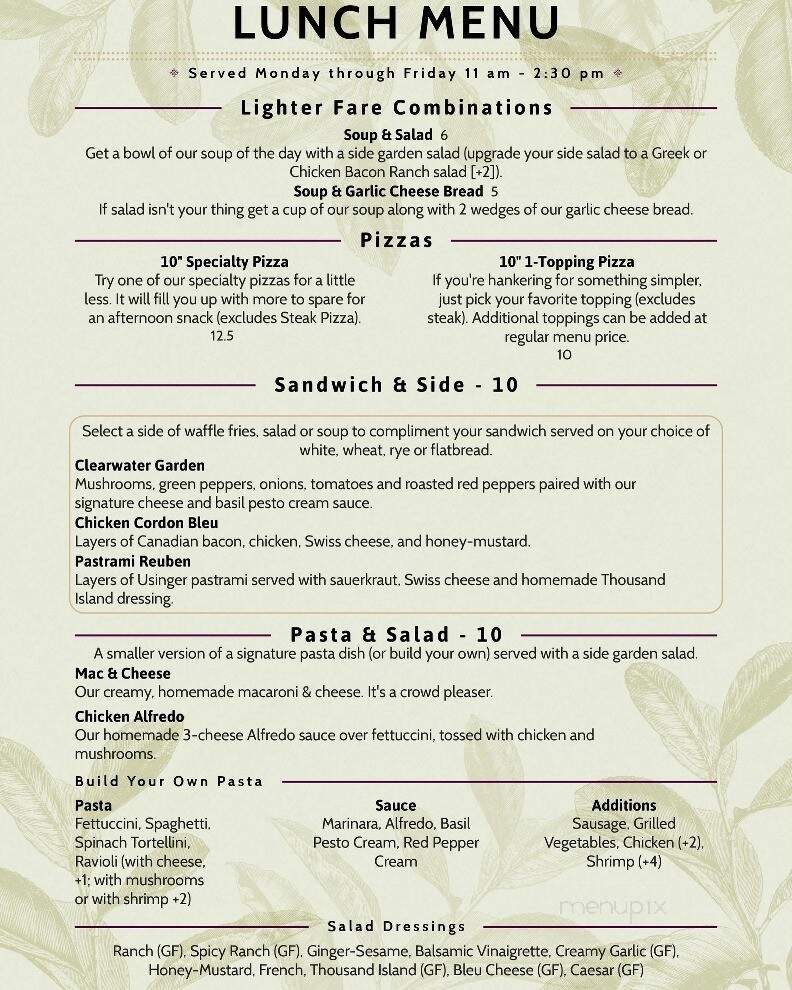 Sugar River Pizza - Sun Prairie, WI menu_pic