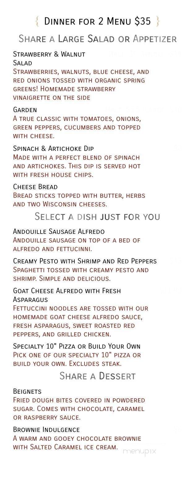 Sugar River Pizza - Sun Prairie, WI menu_pic