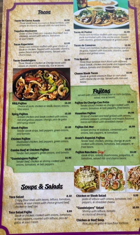 Guacamole Grill - Galesburg, IL menu_pic