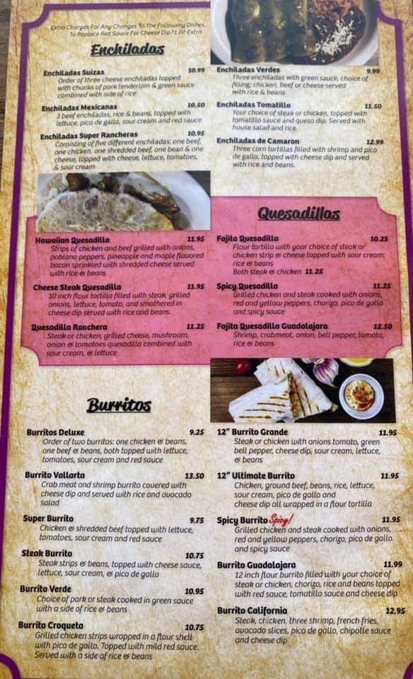 Guacamole Grill - Galesburg, IL menu_pic