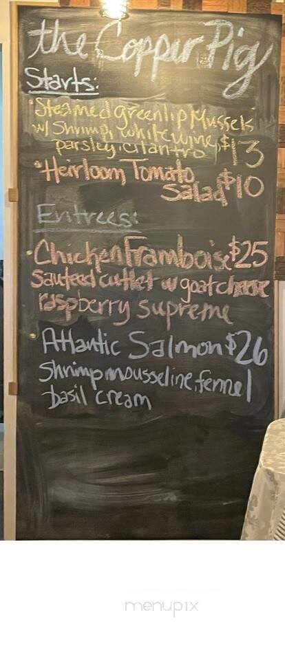 The Copper Pig - Bisbee, AZ menu_pic