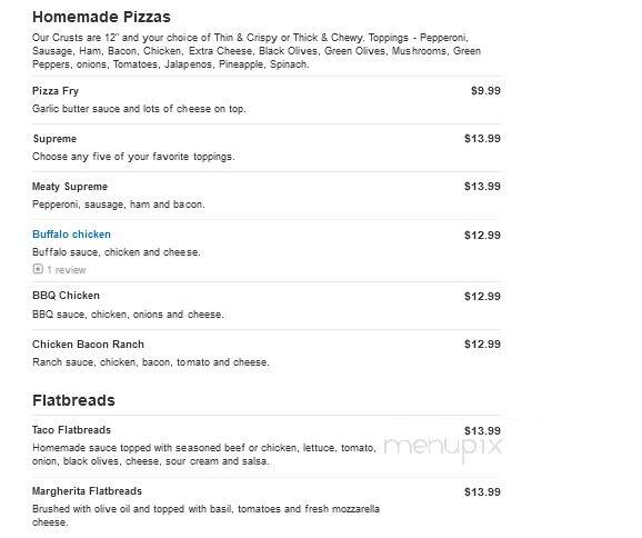 Backwoods Bar & Grill - Weyerhaeuser, WI menu_pic