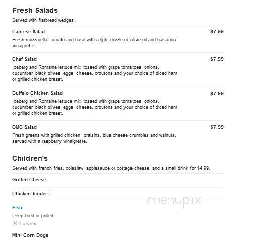 Backwoods Bar & Grill - Weyerhaeuser, WI menu_pic