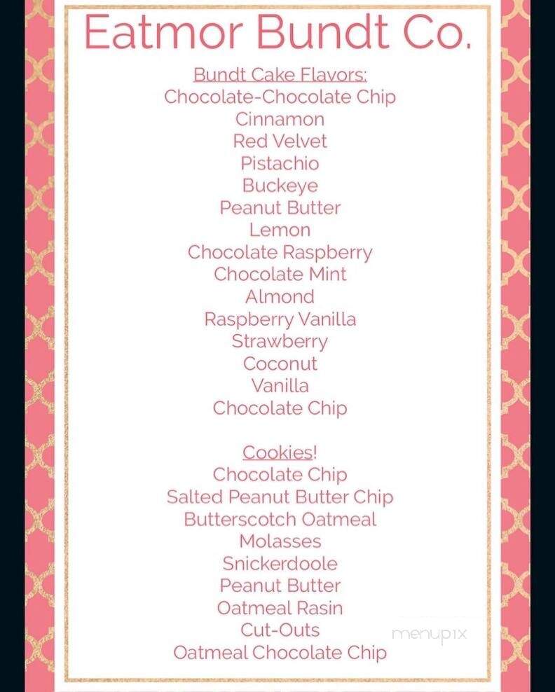 Eatmor Bundt Co - Mansfield, OH menu_pic