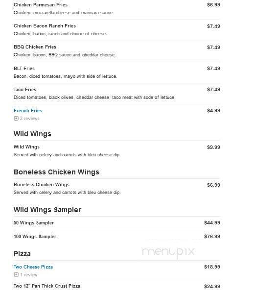 Wild Wings Pizza & Things - Ephrata, PA