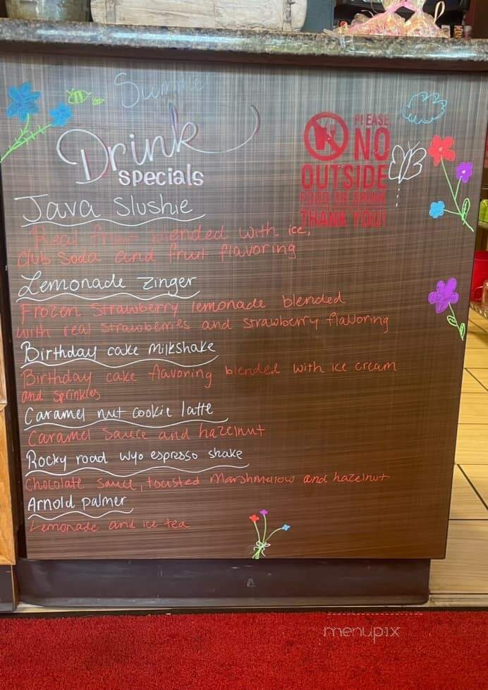 Java Jar - Torrington, WY menu_pic