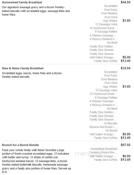 Bob Evans Restaurant - Holland, MI menu_pic
