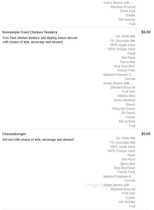 Bob Evans Restaurant - Holland, MI menu_pic