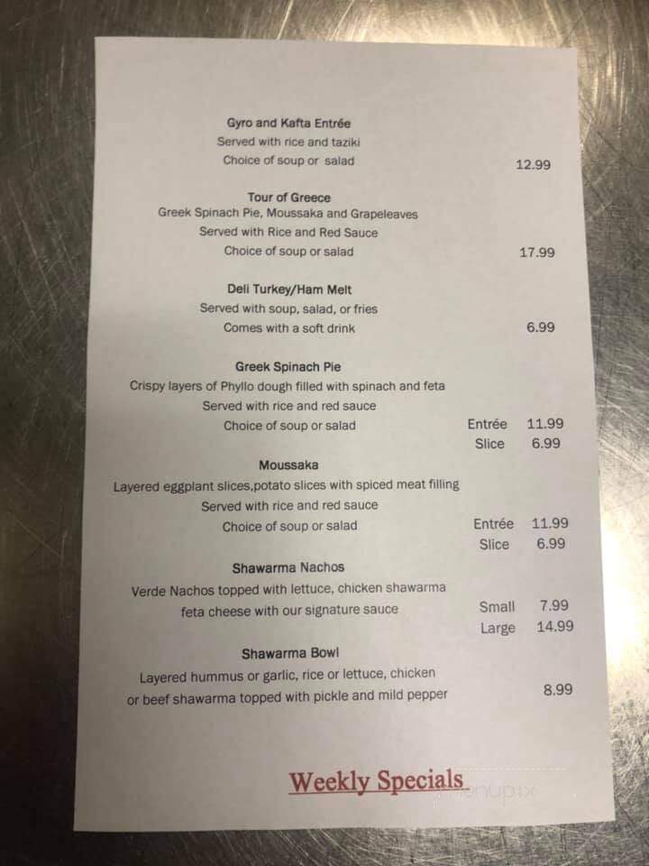 Pita Peddler - Chesterfield, MI menu_pic
