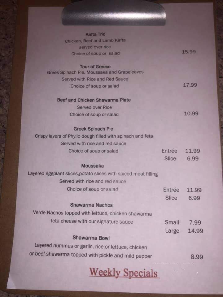 Pita Peddler - Chesterfield, MI menu_pic