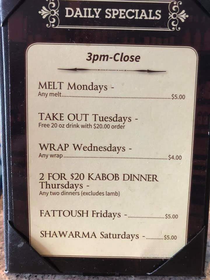 Pita Peddler - Chesterfield, MI menu_pic