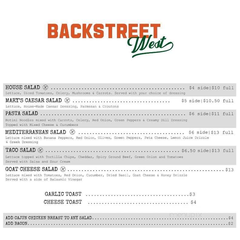 Backstreet Pub and Pizza - Lethbridge, AB