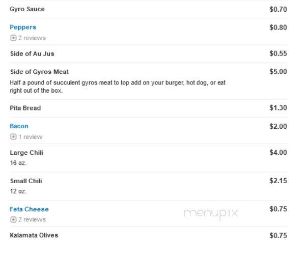 Mr G's - Antioch, IL menu_pic