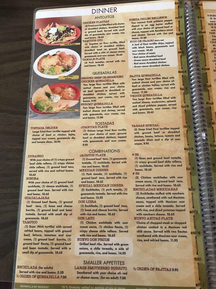 Varga's Cafe - Liberal, KS menu_pic