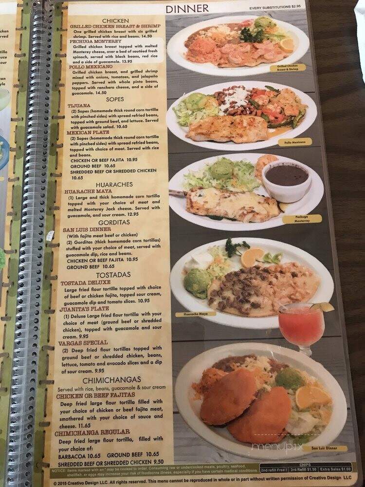 Varga's Cafe - Liberal, KS menu_pic