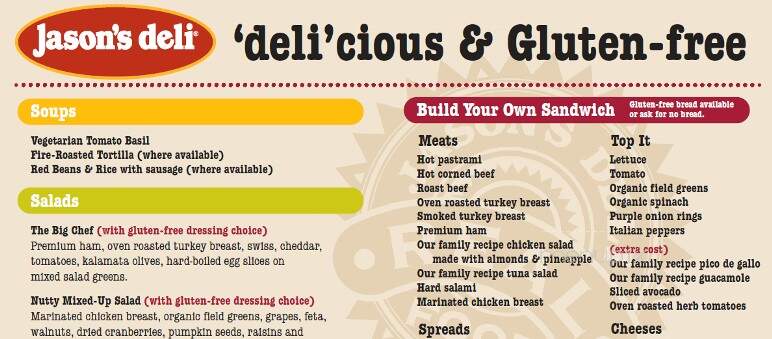 Jason's Deli - Shreveport, LA menu_pic