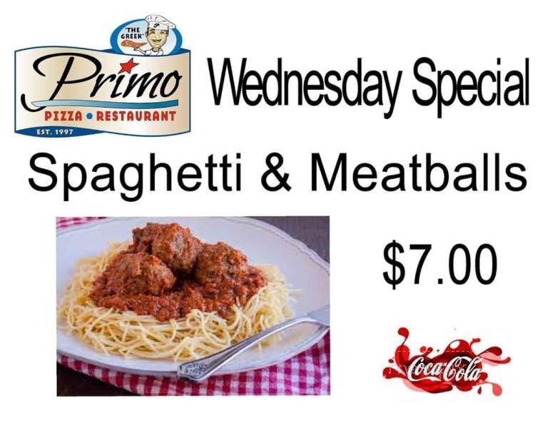 Primo Pizza - Dracut, MA menu_pic