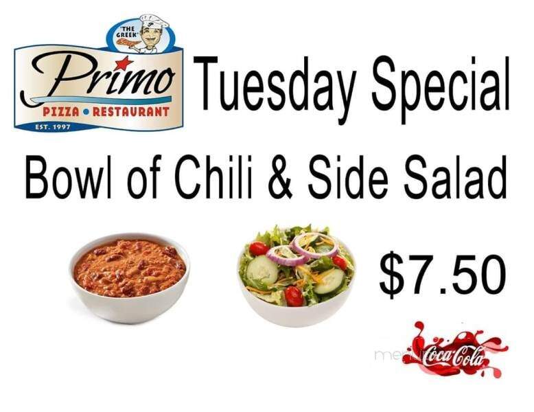 Primo Pizza - Dracut, MA menu_pic