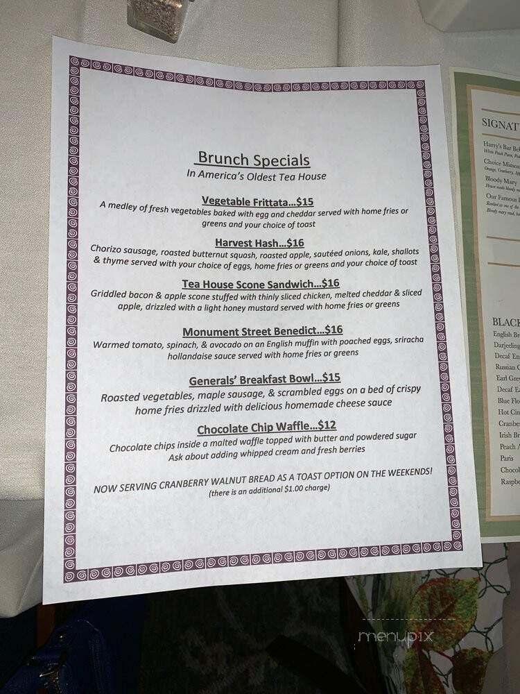Wenham Tea House & Shops - Wenham, MA menu_pic