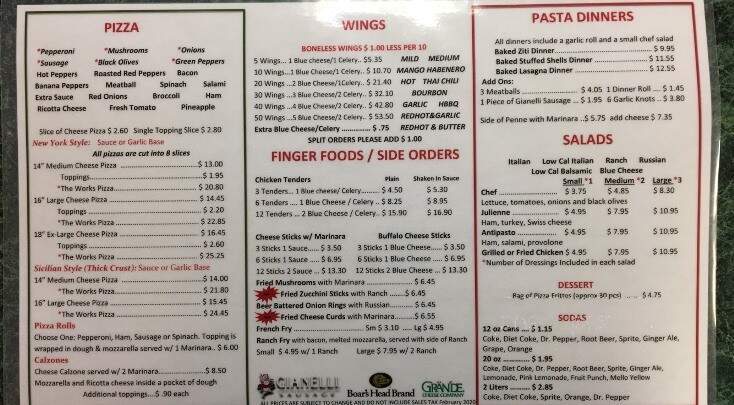 Johnny Mac's Pizzeria & Deli - Syracuse, NY menu_pic
