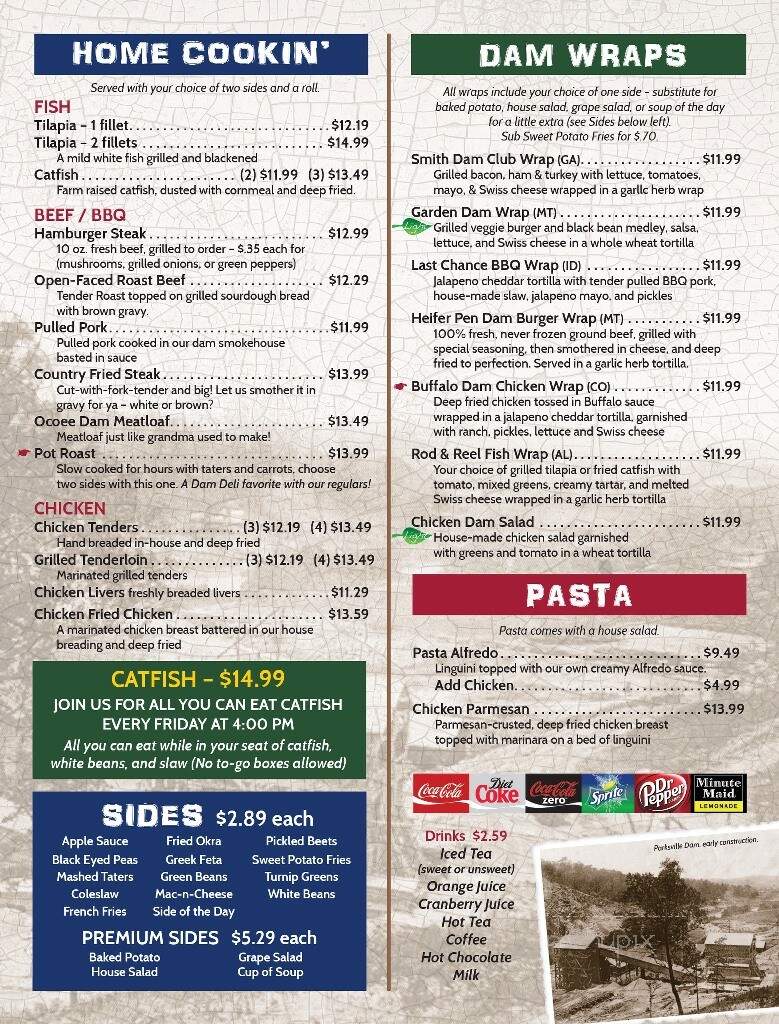 Ocoee Dam Deli - Ocoee, TN menu_pic