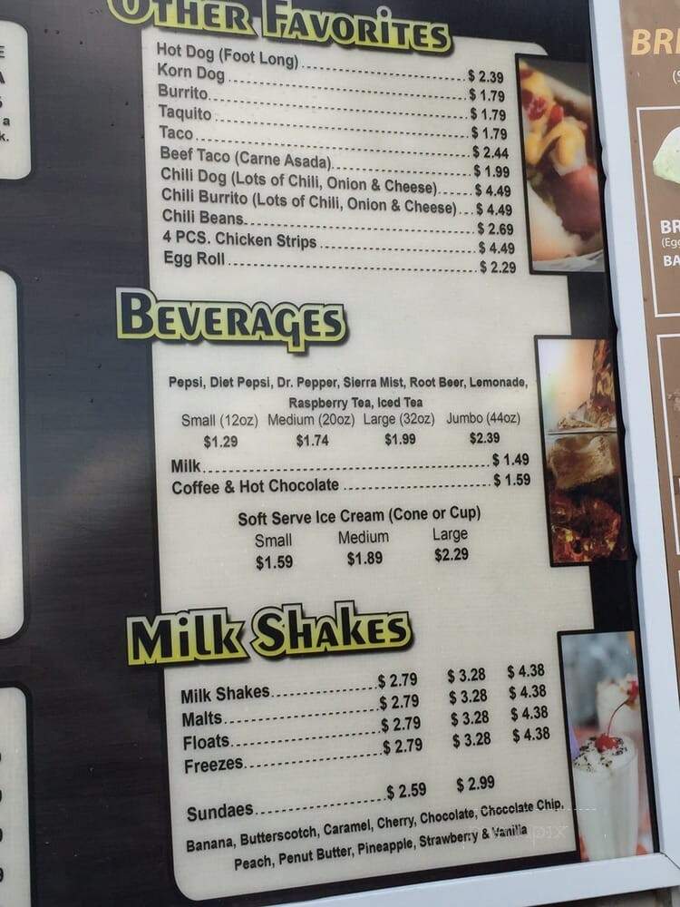 Country Boy Drive In - Bakersfield, CA menu_pic