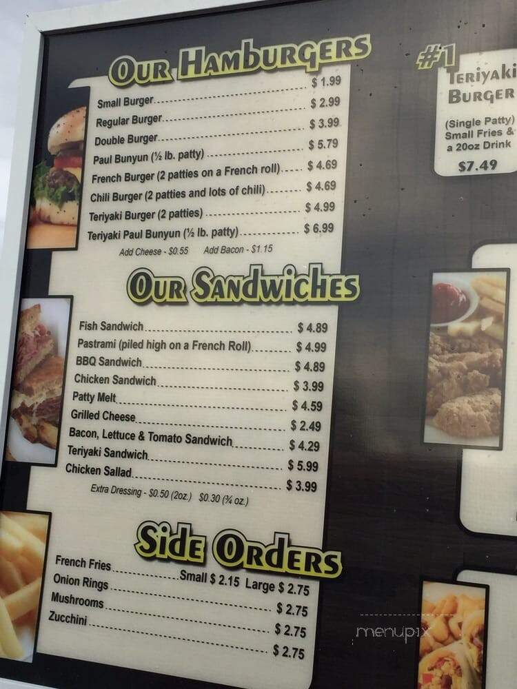 Country Boy Drive In - Bakersfield, CA menu_pic