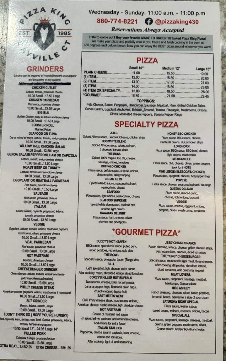 Pizza King - Dayville, CT