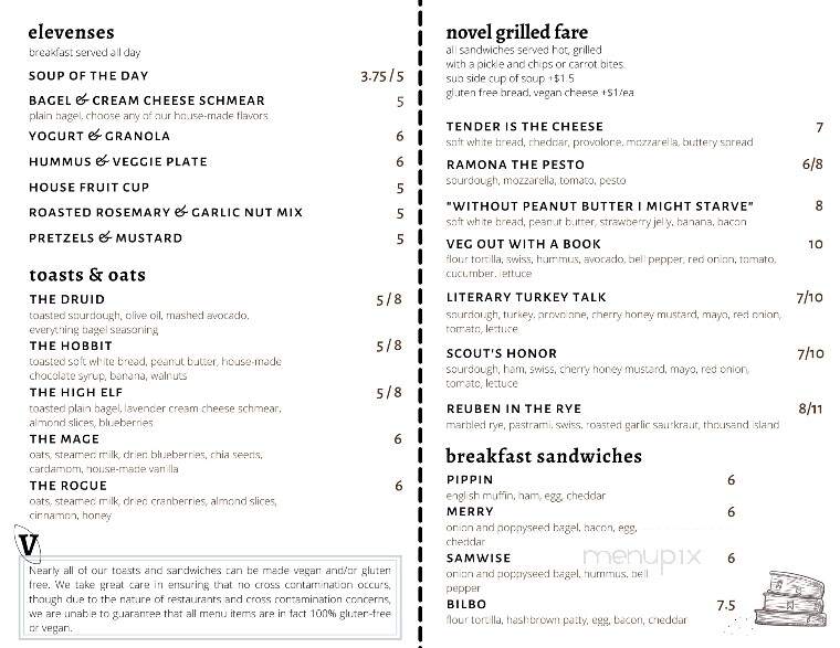 Table of Contents - Kalamazoo, MI menu_pic