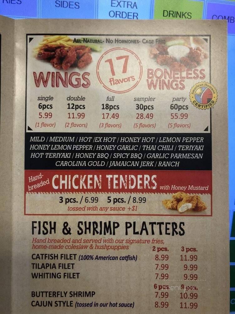 WNB Factory Wings & Burger - Gainesville, GA menu_pic