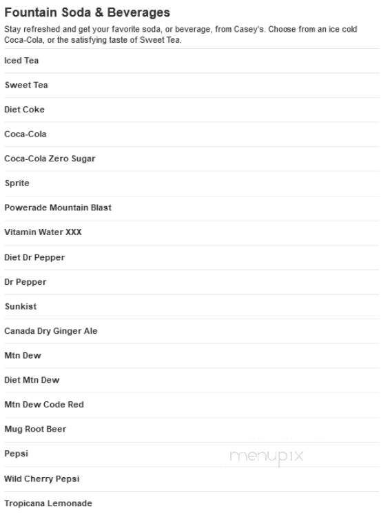 Caseys Carry Out Pizza - Camanche, IA menu_pic
