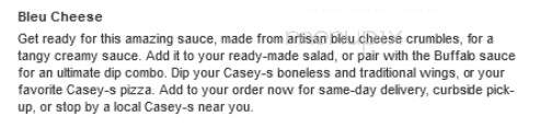 Caseys Carry Out Pizza - Camanche, IA menu_pic