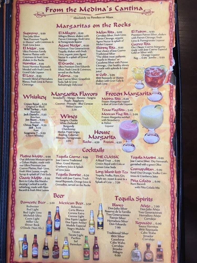 Casa Medina Mexican Restaurant - Shenandoah, TX menu_pic