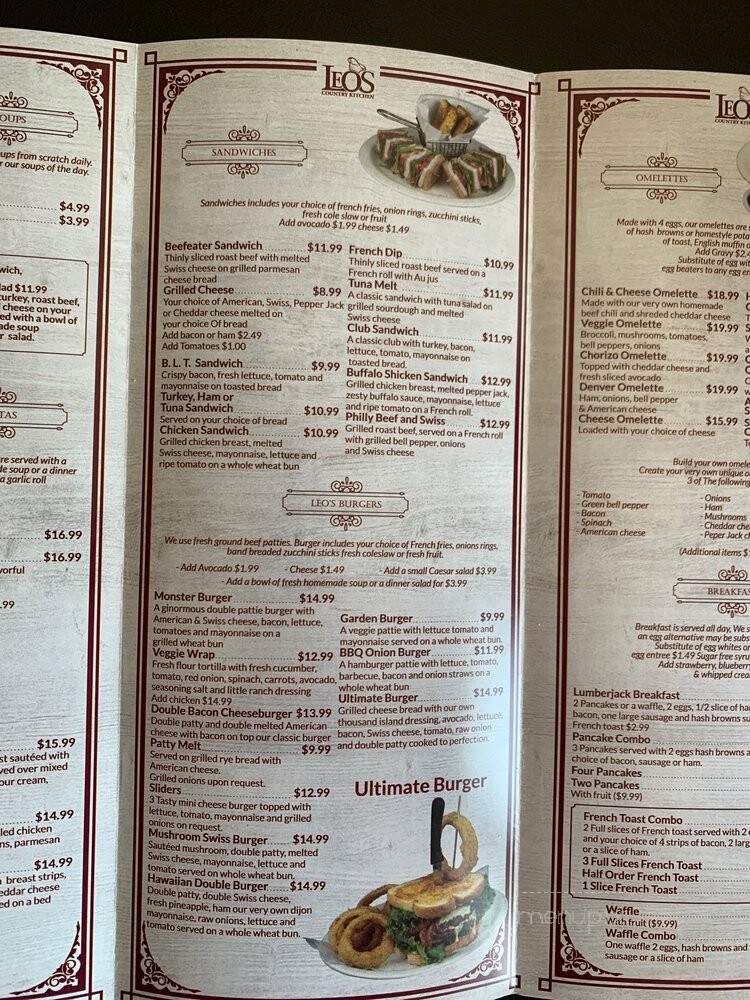 Leo's Country Kitchen - Fontana, CA menu_pic