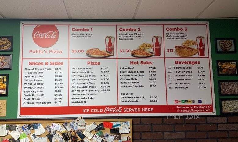 Politos Pizza - Rothschild, WI menu_pic