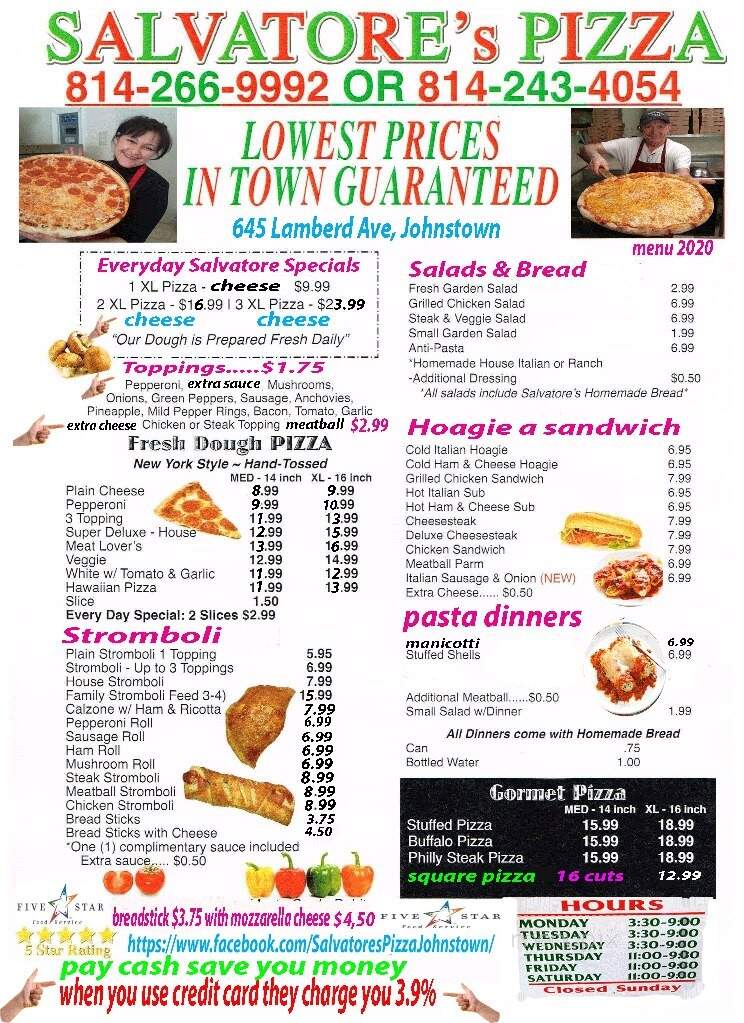 Salvatore's Pizza - Johnstown, PA