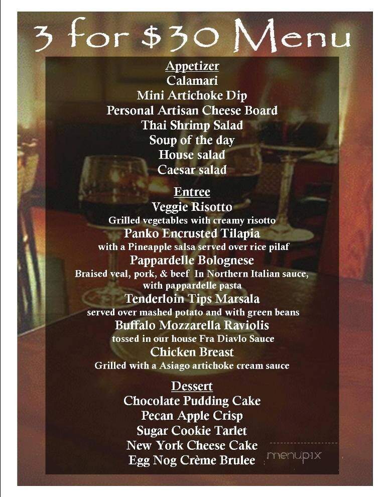 Craftsman Inn - Fayetteville, NY menu_pic